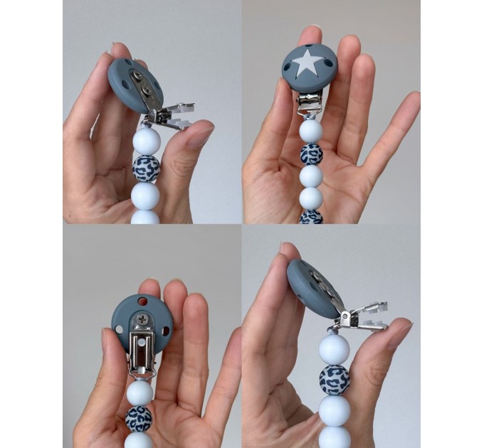 Тримач для пустушки з силіконовими намистинами, ВР111