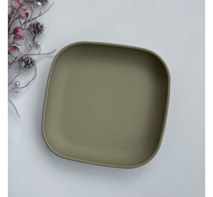 Тарілка квадратна без секцій на присосці